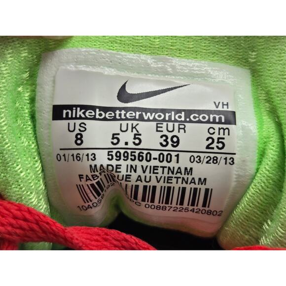 Nike Dual Fusionlite Running Athletic Womens Shoes Grey Green Pink Size 8 - Picture 7 of 7